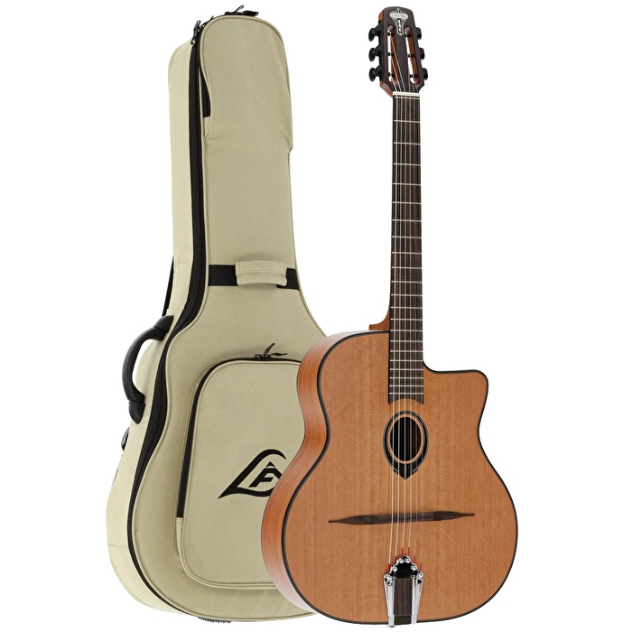 Lag GLA SL100 Swing Lag Gypsy Jazz Natural Akustik Guitar (Gigbag Dahil)